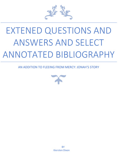 Fleeing from Mercy, Extended Q&A + Select Annotated Bibliography