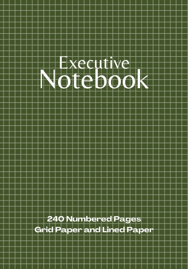 Coil Bound Executive Notebook with 240 Numbered Pages