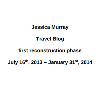 full first reconstruction phase travel blog