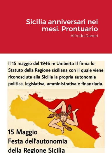 Sicilia Anniversari nei mesi. Prontuario