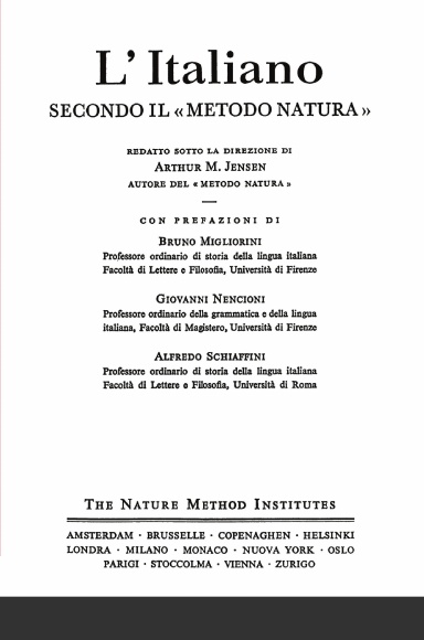 L'italiano secondo il metodo natura