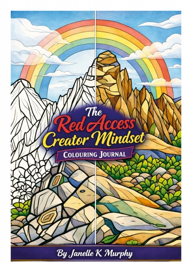 The Red Access Creator Mindset Colouring Journal
