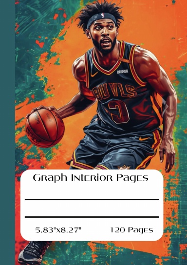 Graph Interior Pages, 5.83"x8.27",120 Pages