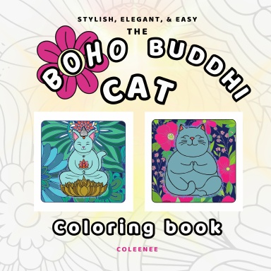 The Boho Buddhi Cat Coloring Book