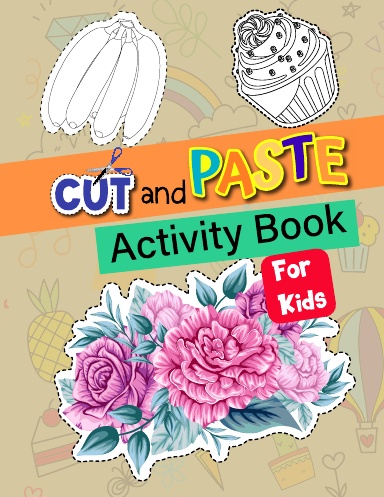 Cut and Past Activity Book For Kids