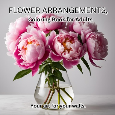 Flower Arrangement Coloring Book