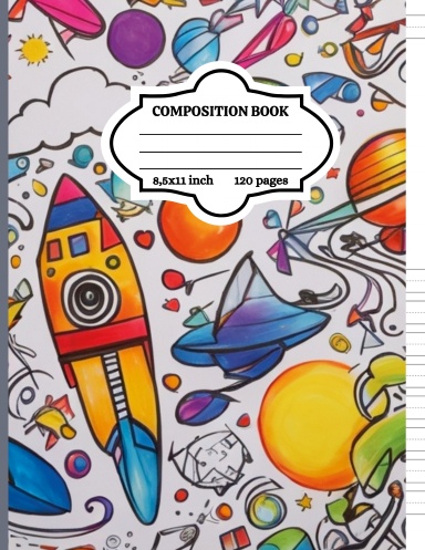 Primary Composition Notebook: Write and Draw with Playful Cover Designs
