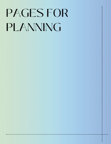 "Pages For Planning" Notepad-Blue