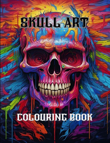 Skull Art Colouring Book
