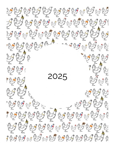 2025 Monthly Chicken Planner