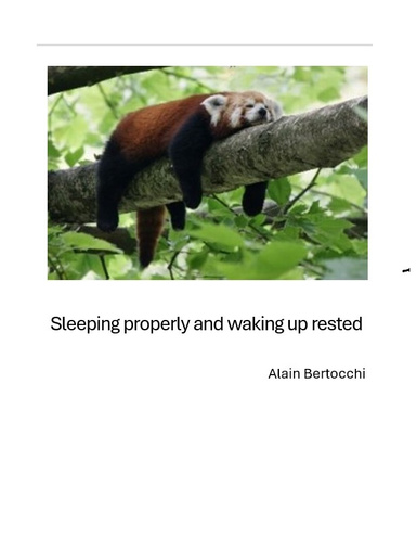 Sleeping properly and waking up rested
