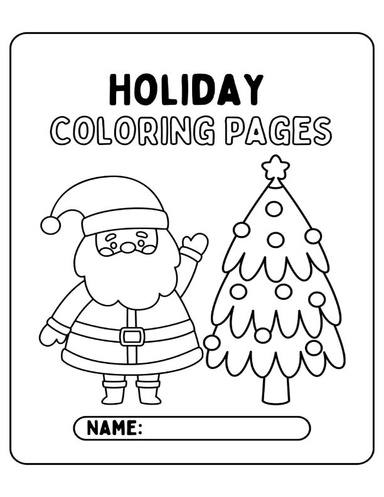 Holiday coloring page