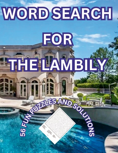 WORD SEARCH FOR THE LAMBILY