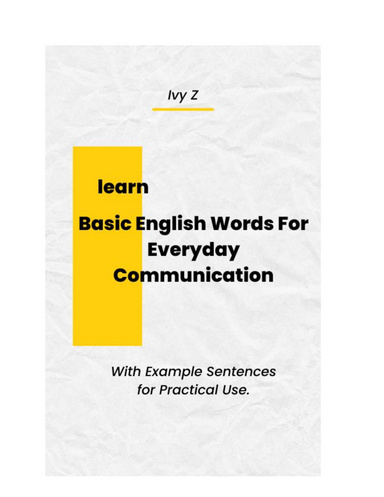 Basic English Words For Everyday Communication