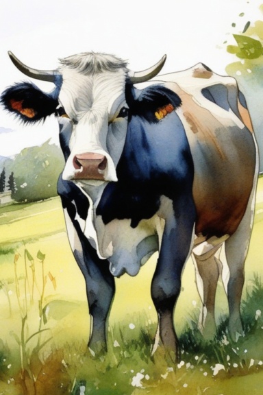 Cow Lined Journal