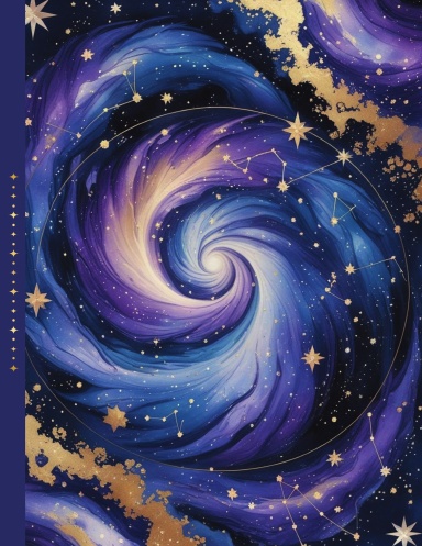Celestial Journal Notebook, Pastel Galaxy Aesthetic