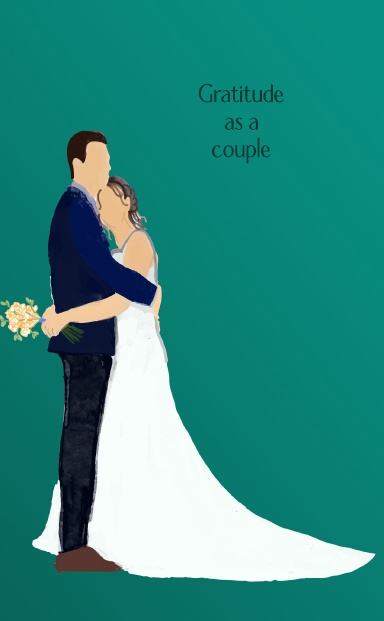 Couples Gratitude Pocket Size Prompted Journal light skin tones