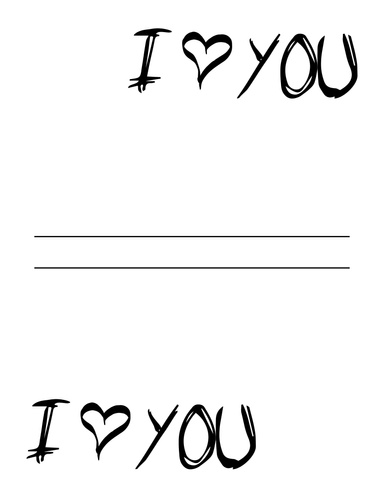 I LOVE YOU LINED JOURNAL