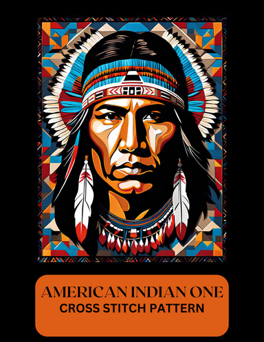 AMERICAN INDIAN ONE CROSS STITCH PATTERN