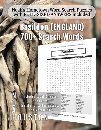 Noah’s Hometown Word Search Puzzles with FULL-SIZED ANSWERS included Basildon (ENGLAND)