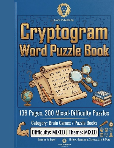 Cryptogram Word Puzzle Book