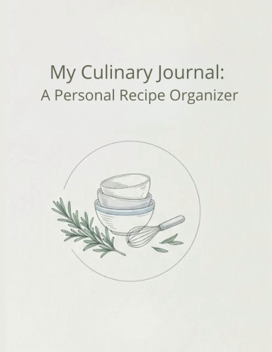 My Culinary Journal: A Personal Recipe Organizer