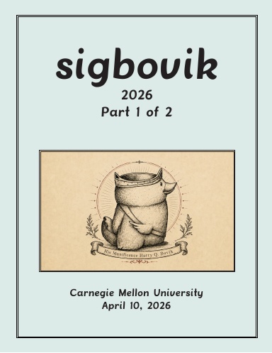 SIGBOVIK 2026 - 1OF2
