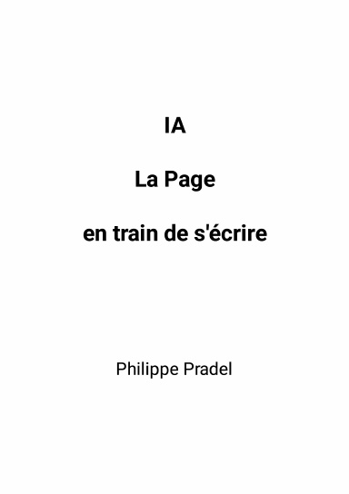 IA - LA PAGE EN TRAIN DE S'ECRIRE