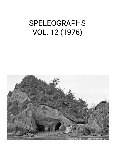 SPELEOGRAPHS VOL. 12 (1976)