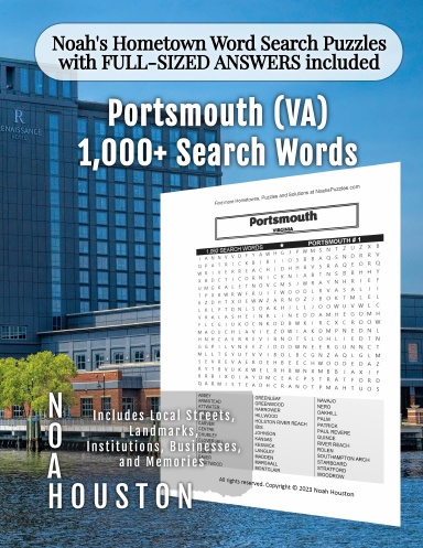 Noah’s Hometown Word Search Puzzles with FULL-SIZED ANSWERS included Portsmouth (VA)