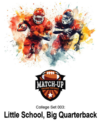 Match-Up College Football Set 003 - Little School, Big Quarterback