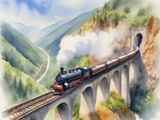 Steam locomotives on the road