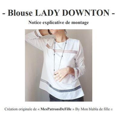 Patron de la blouse LADY DOWNTON