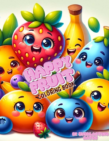 Happy Fruit (Educational Coloring Book)