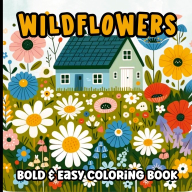 Wildflowers Bold and Easy Coloring Book