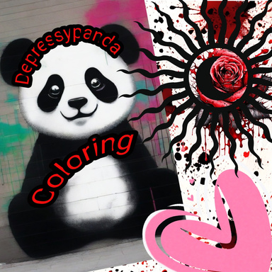 Depressypanda Coloring