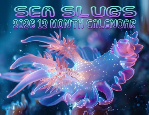 Sea Slugs 2026 12 Month Calendar