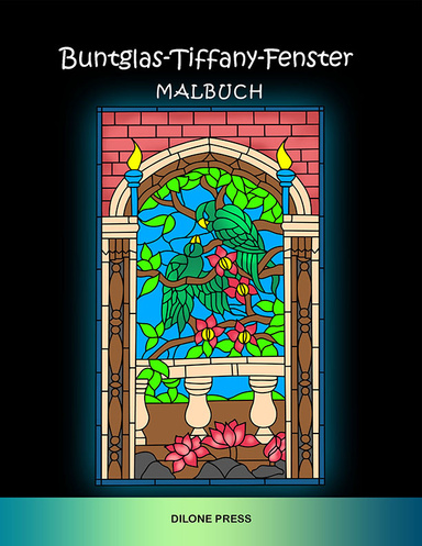 Buntglas-Tiffany-Fenster Malbuch