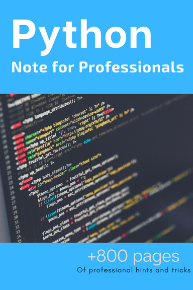 Python note for Professionals