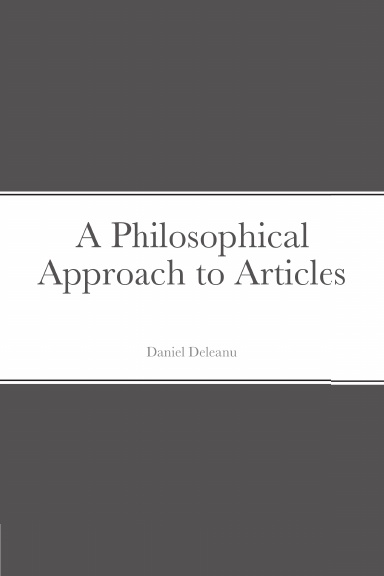A Philosophical Approach to Articles