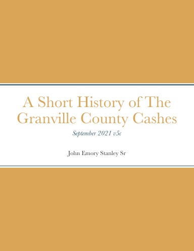 Cashes of Granville County