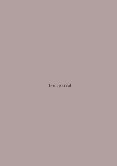 Book Journal Pink
