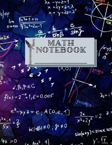 Math Notebook #1, Journal, Diary • 100 Pages Makes a wonderful daily graph/grid notebook to draw, write, journal, take notes, make lists, and much more creativity!