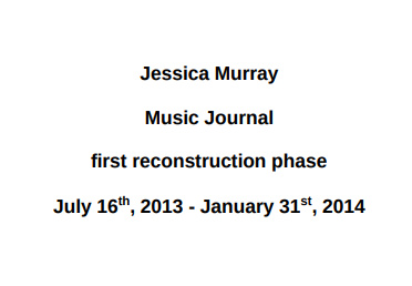 full first reconstruction phase music journal
