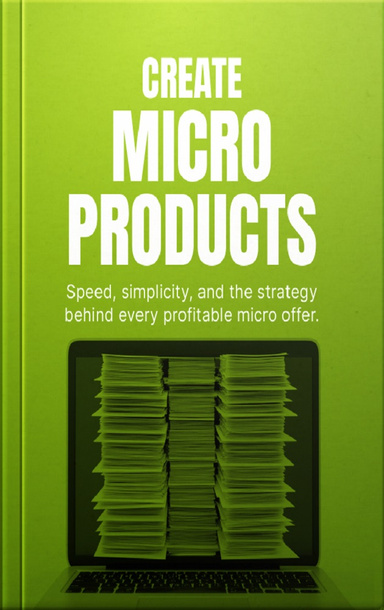 Create Micro Products - Ebook