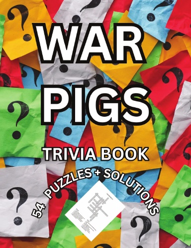 WAR PIGS TRIVIA PUZZLE BOOK