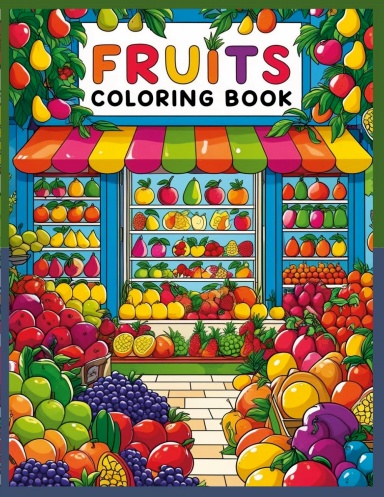 Fruits coloring book