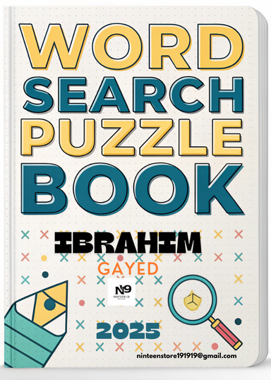 Word search puzzle book 2025