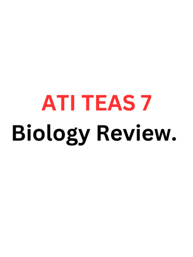 ATI TEAS 7 Biology Review