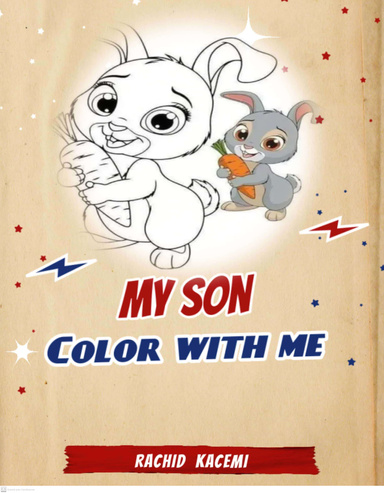 My son color with me